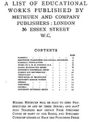 [Gutenberg 47779] • A List of Educational Works Published by Methuen & Company - June 1900